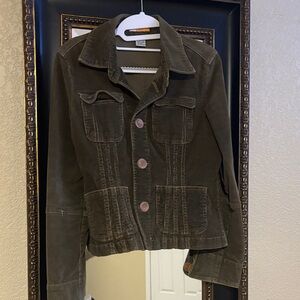 Tulle Dark Olive Utility Jacket